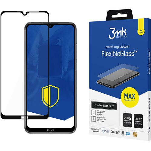 3mk XIAOMI REDMI NOTE 8T BLACK - FLEXIBLEGLASS MAX, (22001991) Slike