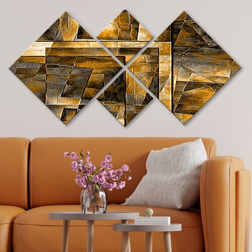 Wallity slika 4MDF218650210, 60x115 cm, 4 dijela Cene