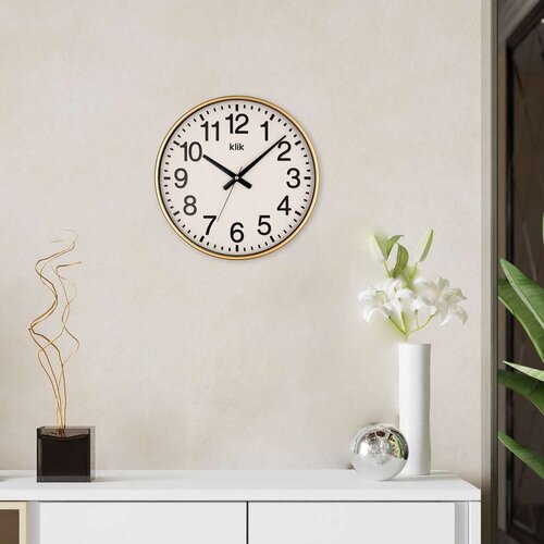 Wallity Zidni sat Simplex, 38x38 cm, Zlatne boje Cene