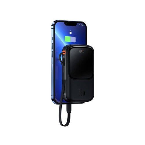 Baseus prenosna baterija 10.000mAh 20W powerbank lightning črna PPQD020001 Slike