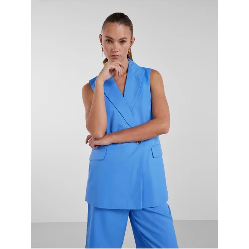 Pieces Women's Blue Vest Tally - Women