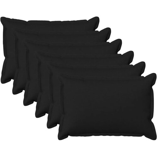  Jastuk s jastukom HOUTEN 6 kom. Crna Umjetni lan - Crna 30 x 50 cm 6 Cijene