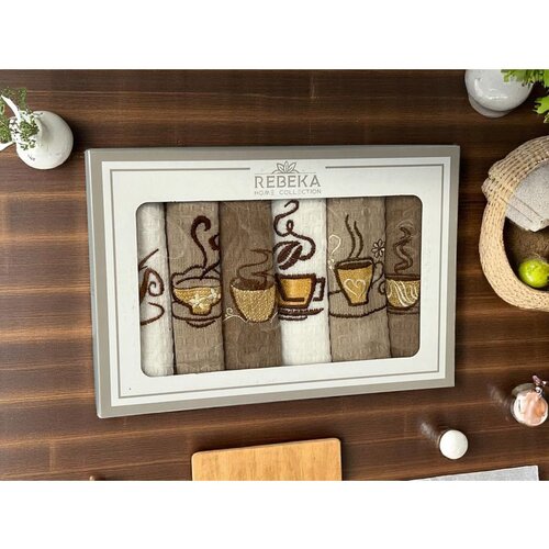 VIKTORIJA Set 6 kuhinjskih krpa 40x60cm Set D Slike
