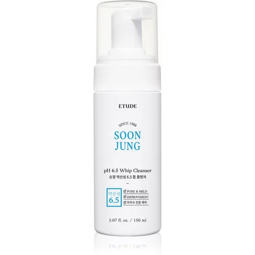 ETUDE SoonJung pH 6.5 Whip Cleanser nežna čistilna pena za občutljivo in razdraženo kožo 150 ml