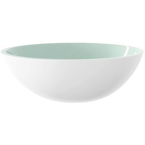 Maison Chic Stekleni Umivalnik - Kopalna umivalnik - Lavabo 50x37x14 cm bel, (21684638) Cene