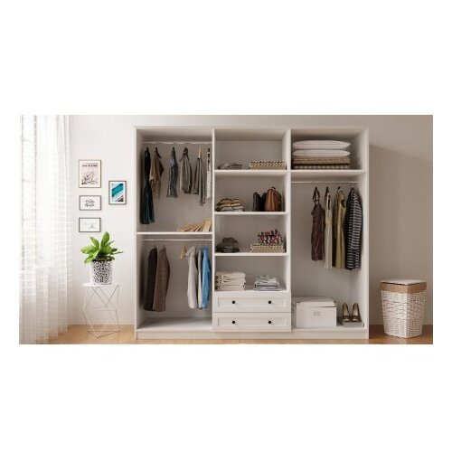 Hanah home ormar mat bela boja rb 075 (167RAB1184) Slike