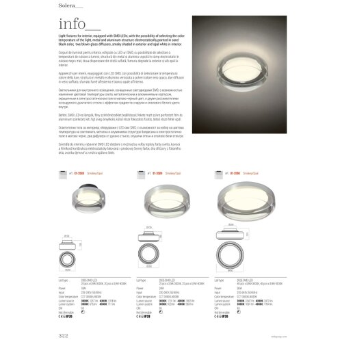  Redo 01-3589 - LED plafonsko svetlo SOLERA LED/24W/230V 35 cm CRI 93 3000/4000K Slike