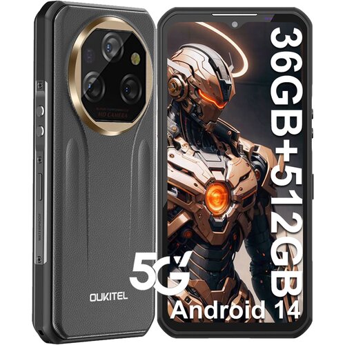 Oukitel WP39 Pro 5G 36/512GB Dimensity 6300, črna pametni robustni telefon Android 14, 6.6" FHD+, (21999026) Cene