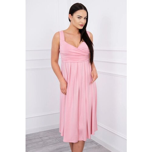Kesi marka niezdefiniowana Dress with wide straps powdered pink Cene