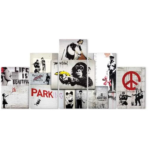  Slika - Street Crimes: Banksy Art 225x112.5 Na talijanskom platnu Slike
