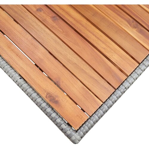  Vrtni stol sivi 120 x 70 x 66 cm od masivnog bagremovog drva Slike
