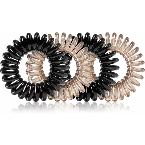 Notino Hair Collection Hair rings elastike za lase 4 kos black and grey 4 kos