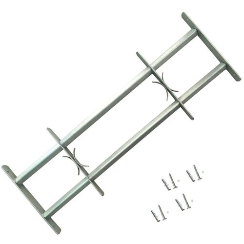 vidaXL Podesiva Sigurnosna Rešetka za Prozore sa 2 prečke 700-1050 mm Cene