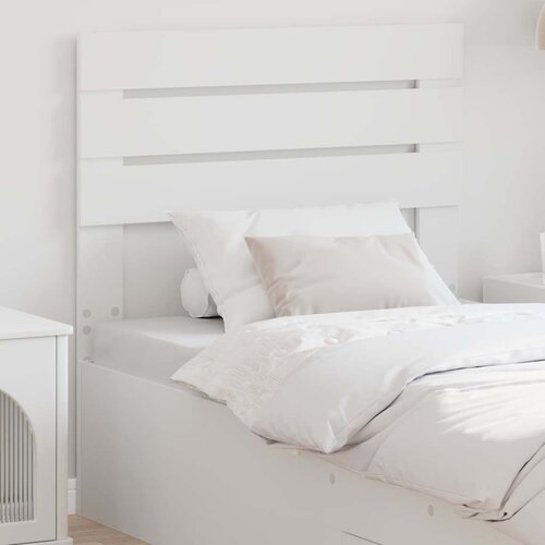 vidaXL Vzglavje z vzglavjem Bela 90 cm Konstruiran les Cene