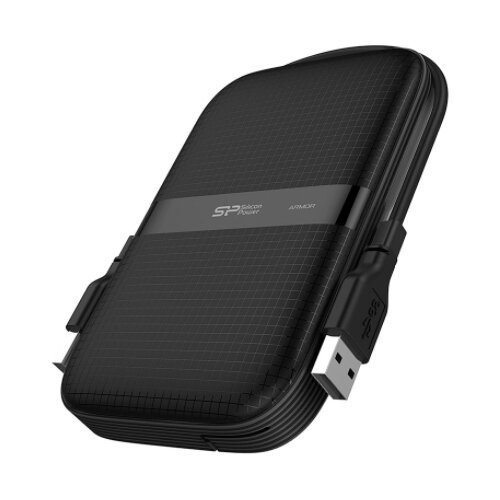Silicon Power Portable HDD 1TB, Armor A60, USB 3.2 Gen.1, Black Cene