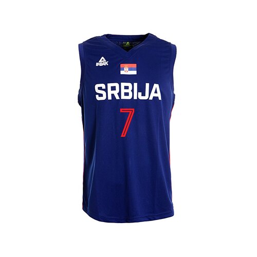 Peak muški plavi košarkaški dres srbija - ime i broj Slike