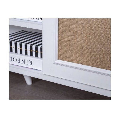 Hanah home TV nosač za komodicu, 55x180x41 cm, boja bijelog hrasta Slike