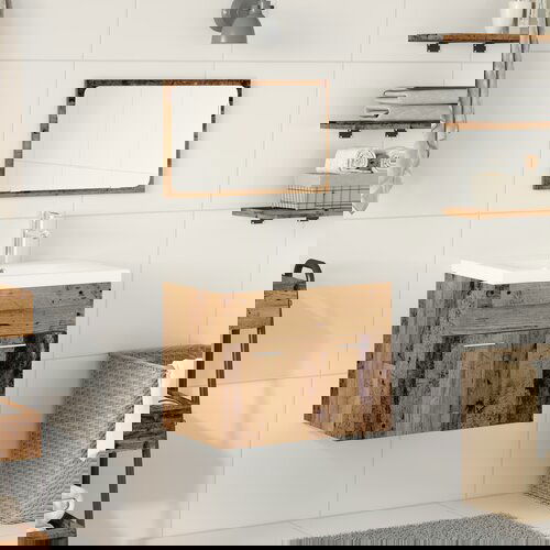 vidaXL Setovi Smeđa, Bijela 60 x 38.5 x 46 cm Masivno drvo, Keramika Cijene