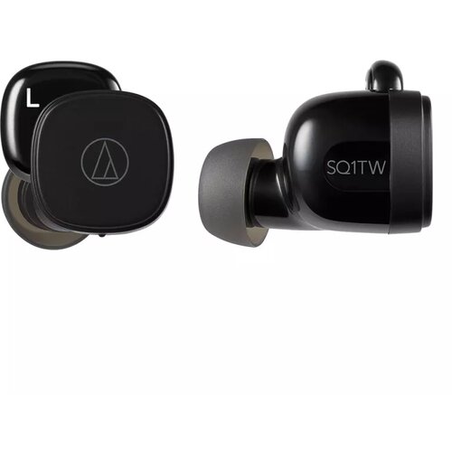 Audio Technica Wireless Earbuds ATH-SQ1TWBK Black Slike