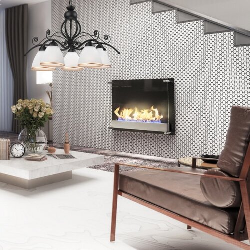  Luster na lancu RETRO II 5xE27/60W/230V crni mat Slike