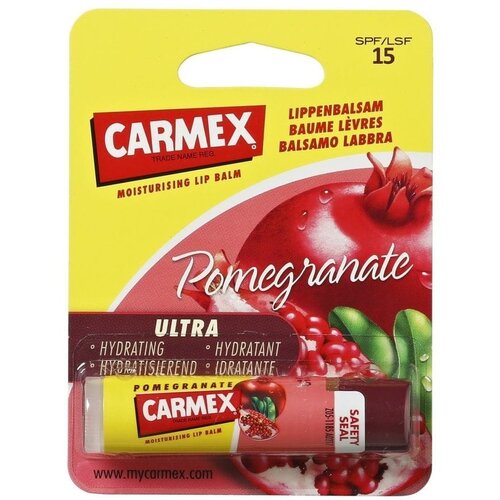Carmex Pomegranate vlažilni balzam za ustnice v paličici SPF 15 4.25 g Cene