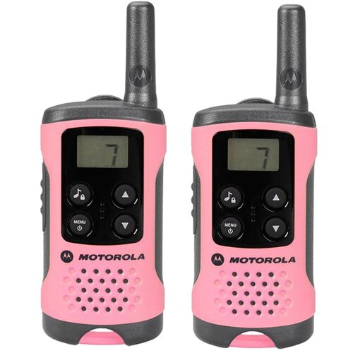 Motorola Walkie Talkie, domet 4 km, 8 kanala, pink &amp;ndash; TLKR T41 PI Slike