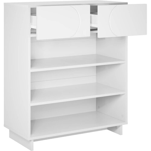  Ormarić za cipele 73 x 38 x 87,5 cm Konstruirano drvo Bijela Slike