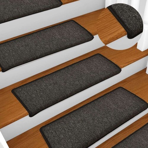  Tepisi za stepenice 15 kom 65x21x4 cm antracit Slike