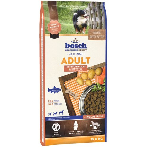 Bosch Adult losos & krompir - Varčno pakiranje: 2 x 15 kg Cene