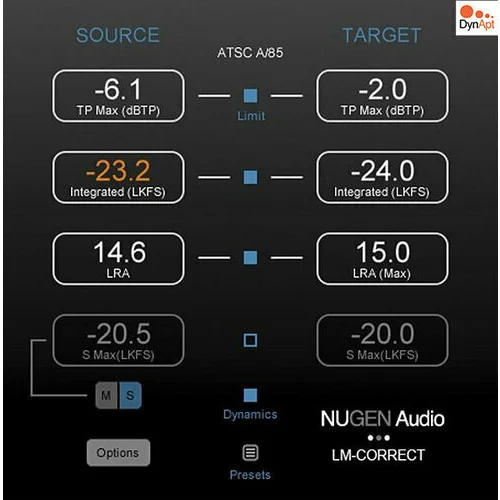 Nugen Audio lm-cor w dynapt (extension) (digitalni izdelek)