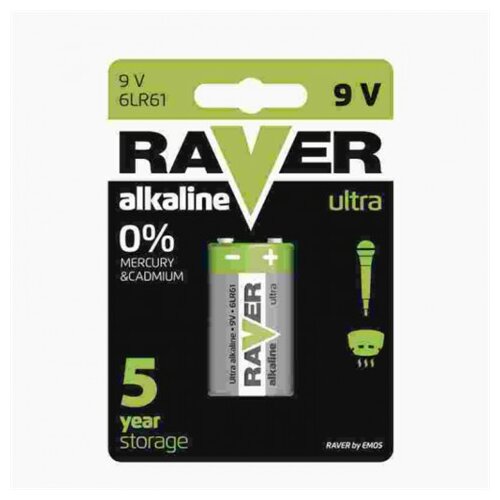 Raver alkalna baterija 6LF22/1BL baterija Slike