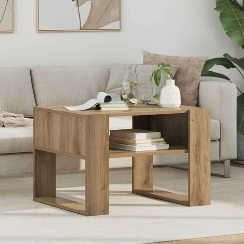  Stolić za kavu Umjetnički hrast 66 x 53 x 45 cm Konstruirano drvo Cene