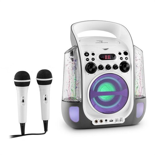 Auna Kara Liquida, karaoke sustav, CD, USB , MP3, fontana, LED, 2 x mikrofon, prijenosni Cijene