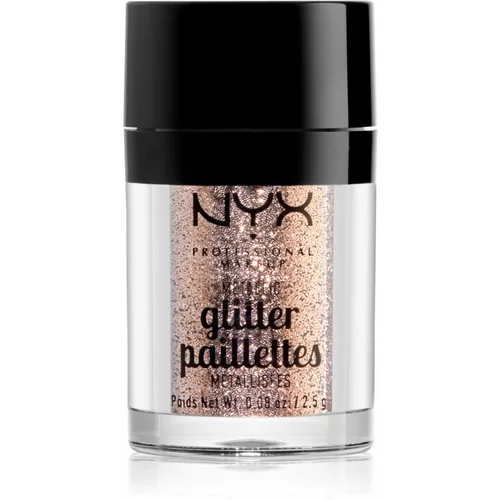 NYX Professional Makeup Glitter Goals metalik šljokice za lice i tijelo nijansa 04 Goldstone 2.5 g