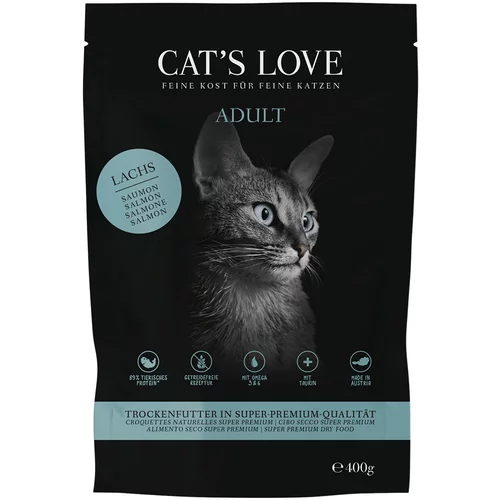 Cat's Love Cat´s Love Adult losos - Varčno pakiranje: 2 x 400 g