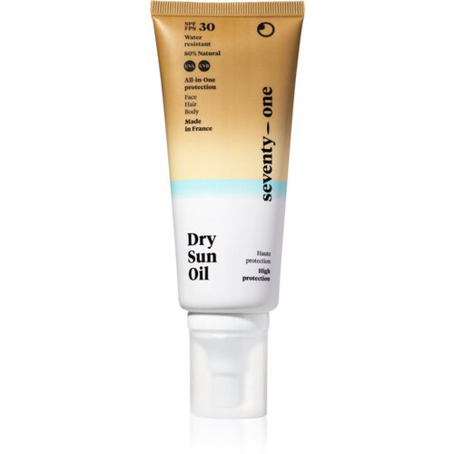 SeventyOne Dry Sun Oil SPF30 za&amp;scaron;čitno suho olje za sončenje za obraz, telo in lase SPF 30 100 ml Slike