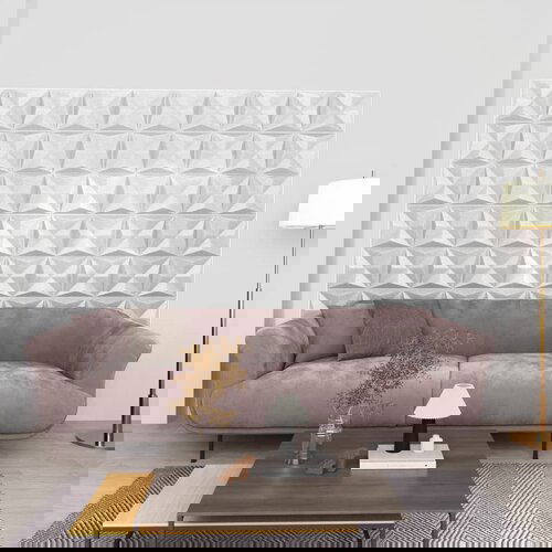 VidaXL 3D stenski paneli 24 kosov 50x50 cm origami beli 6 m&amp;sup2; Slike