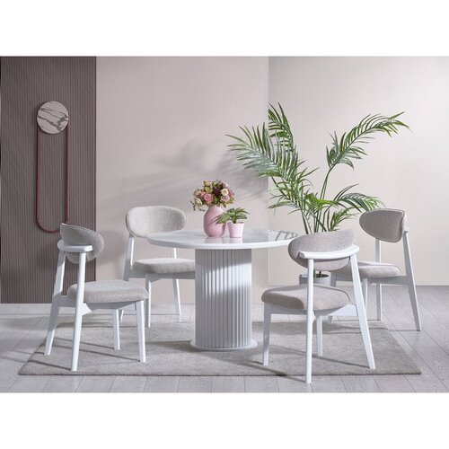 Hanah home aqua - white white dining Cene