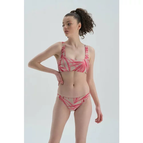 Dagi Fuchsia - Gray Bralette Bikini Top