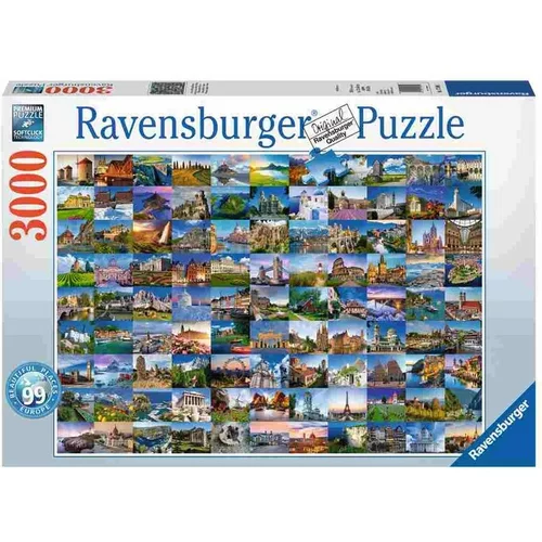 Ravensburger 3000 delna sestavljanka 99 najlepših krajev v Evropi 170807