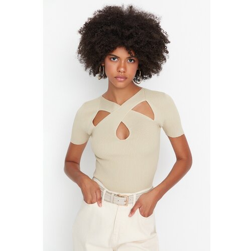 Trendyol Stone Cut Out Detailed Knitwear Blouse Slike