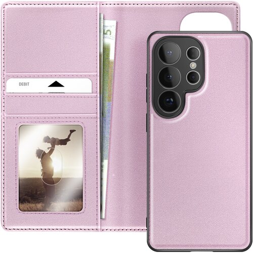 Oem Mayaxess, Denarnica 2 v 1 za Galaxy S26 Ultra &amp;ndash; snemljiv ovitek, &amp;Scaron;ampanjec roza, (5000275488) Slike