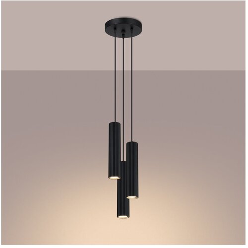 Nice Lamps Črna viseča svetilka &amp;oslash; 19,5 cm Gleam &amp;ndash; Slike
