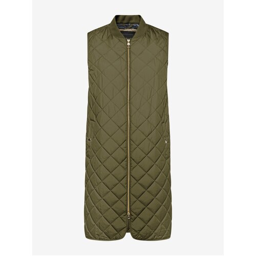Geox Khaki Womens Long Quilted Vest - Women Cijene