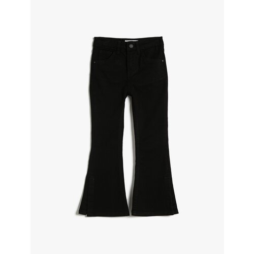 Koton Spanish Leg Denim Pants with Slits and Pockets, Cotton - Flare Jeans Slike