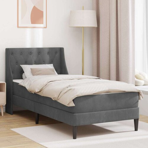  Okvir kreveta s madracem Zidne 2 pcs Tamno siva Bar&scaron;un - Tamno siva 90 x 200 cm Cijene