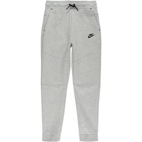 Nike Sportswear Hlače pegasto siva / črna