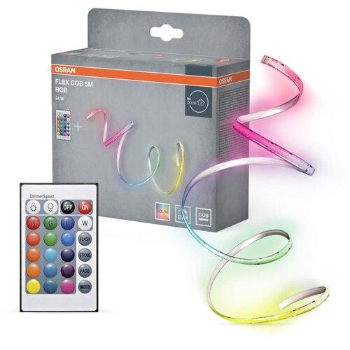 Osram LED RGB prigu&amp;scaron;iva traka FLEX COB 5m LED/24W/230V + daljinski upravljač Slike