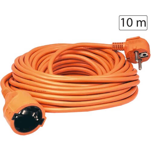 Home Produžni strujni kabl 1 utičnica, 10m, H05VV-F 3G 1,5mm&amp;sup2; - NV 2-10/OR/1.5 Slike