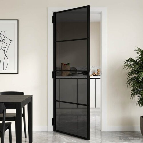  Unutarnja vrata 76 x 201,5 cm Kaljeno Staklo i Aluminij Cijene